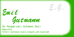 emil gutmann business card